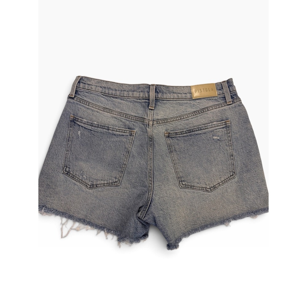 Pistola Women Light Wash Distressed Cut Off Denim Shorts Size 30 P00024010RJ